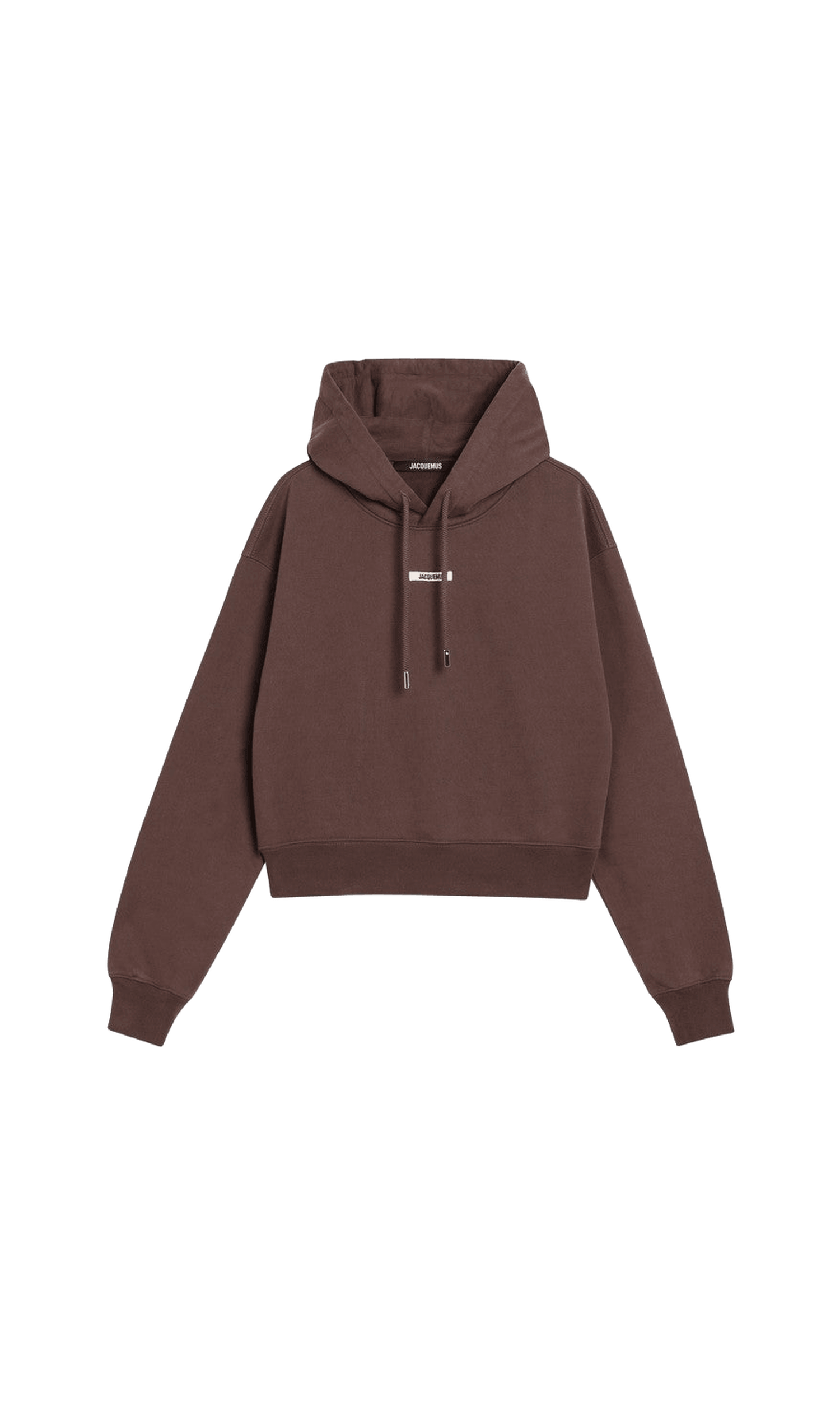 Jacquemus Brown Gros Grain Hooded Sweat-shirt Glam Steals