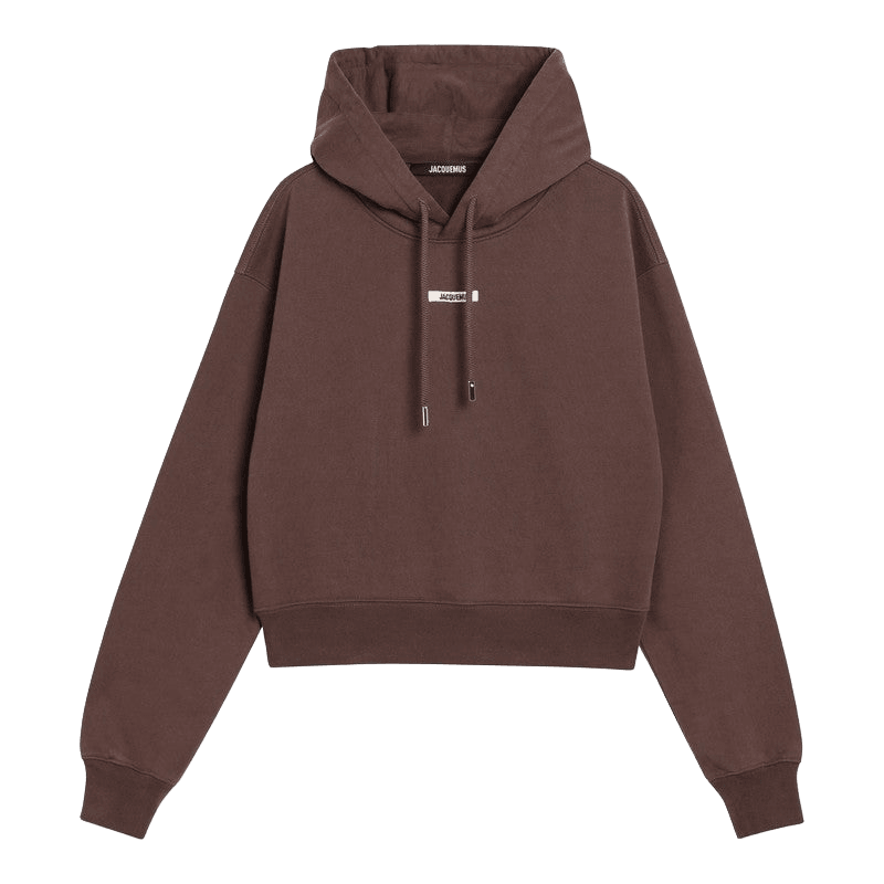 Jacquemus Brown Gros Grain Hooded Sweat-shirt Glam Steals