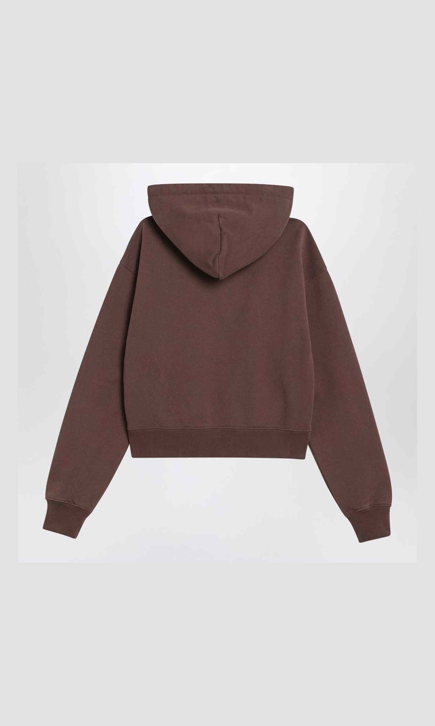 Jacquemus Brown Gros Grain Hooded Sweat-shirt Glam Steals