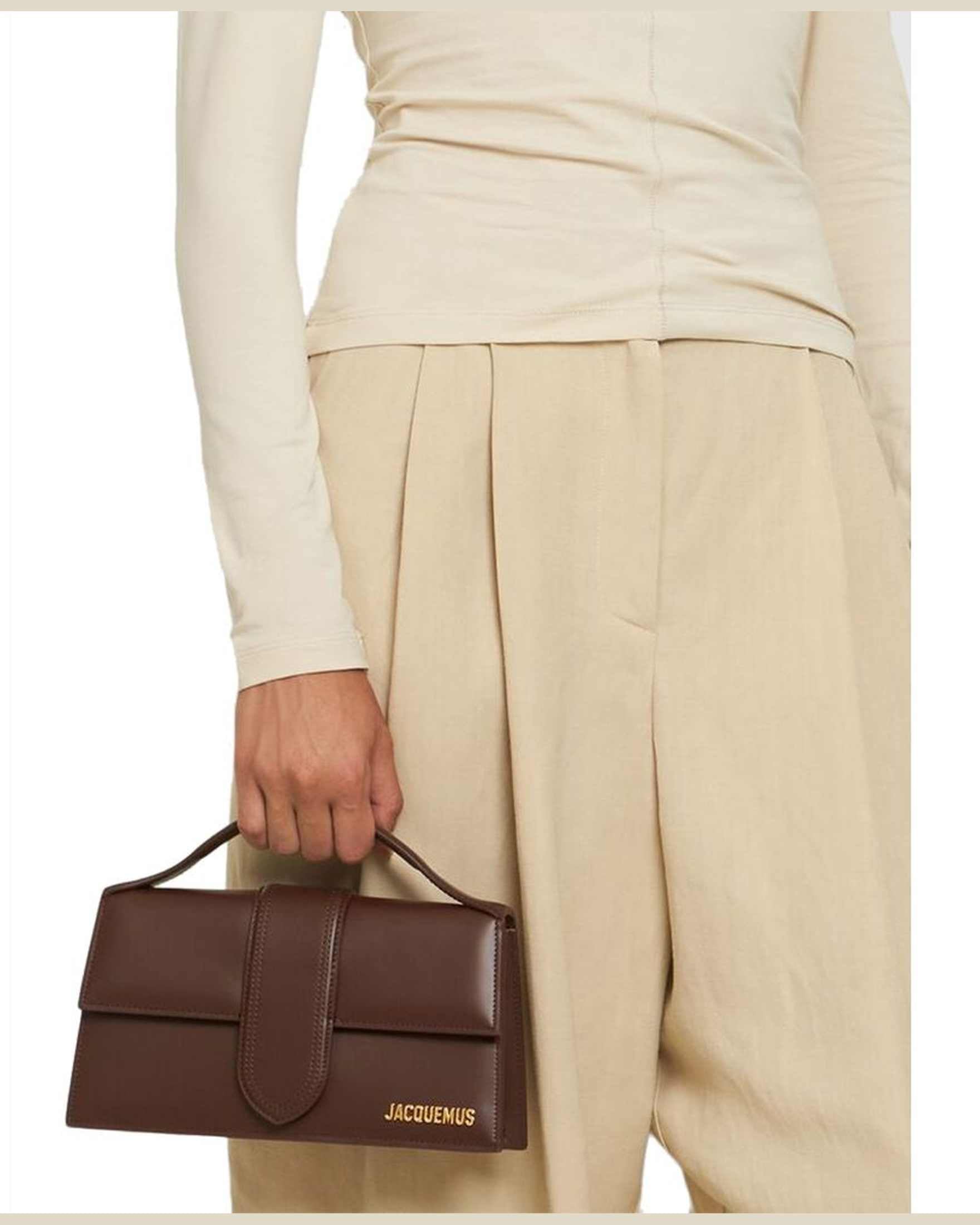 Jacquemus Brown Leather Handbag Glam Steals