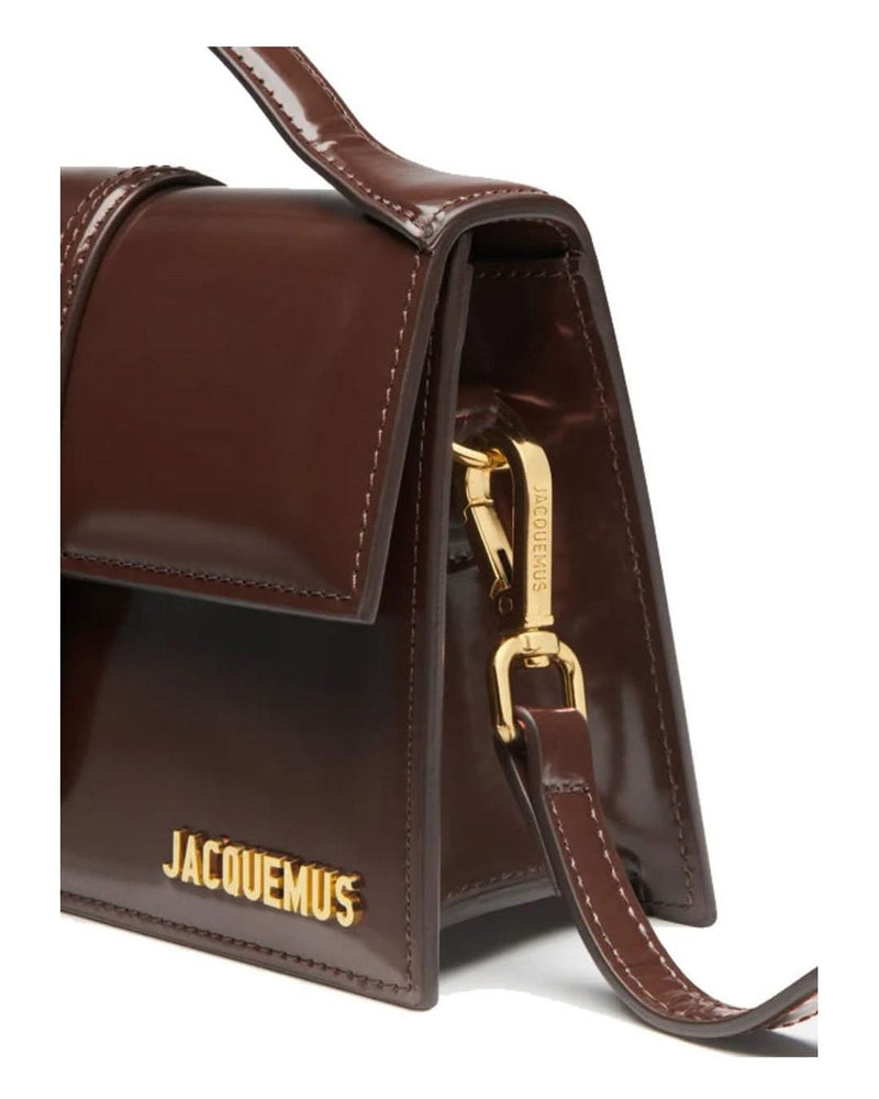 Jacquemus Brown Leather Midnight Le Grand Bambino Handbag Glam Steals