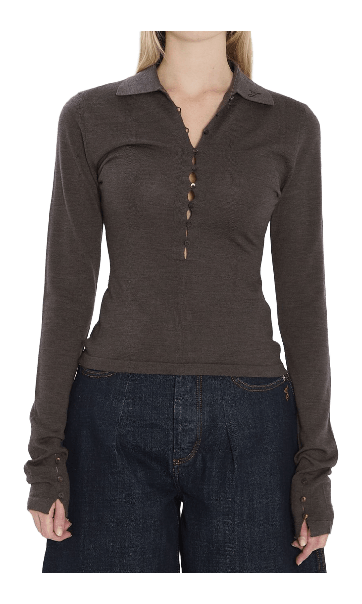 Jacquemus Brown T-shirt and Polo Glam Steals