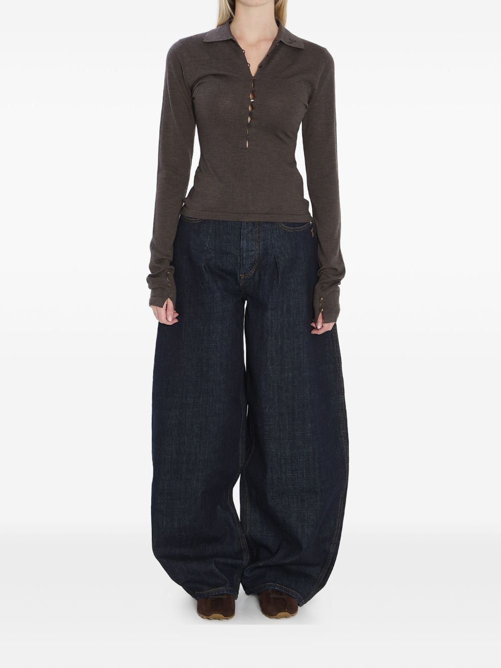 Jacquemus Brown T-shirt and Polo Glam Steals