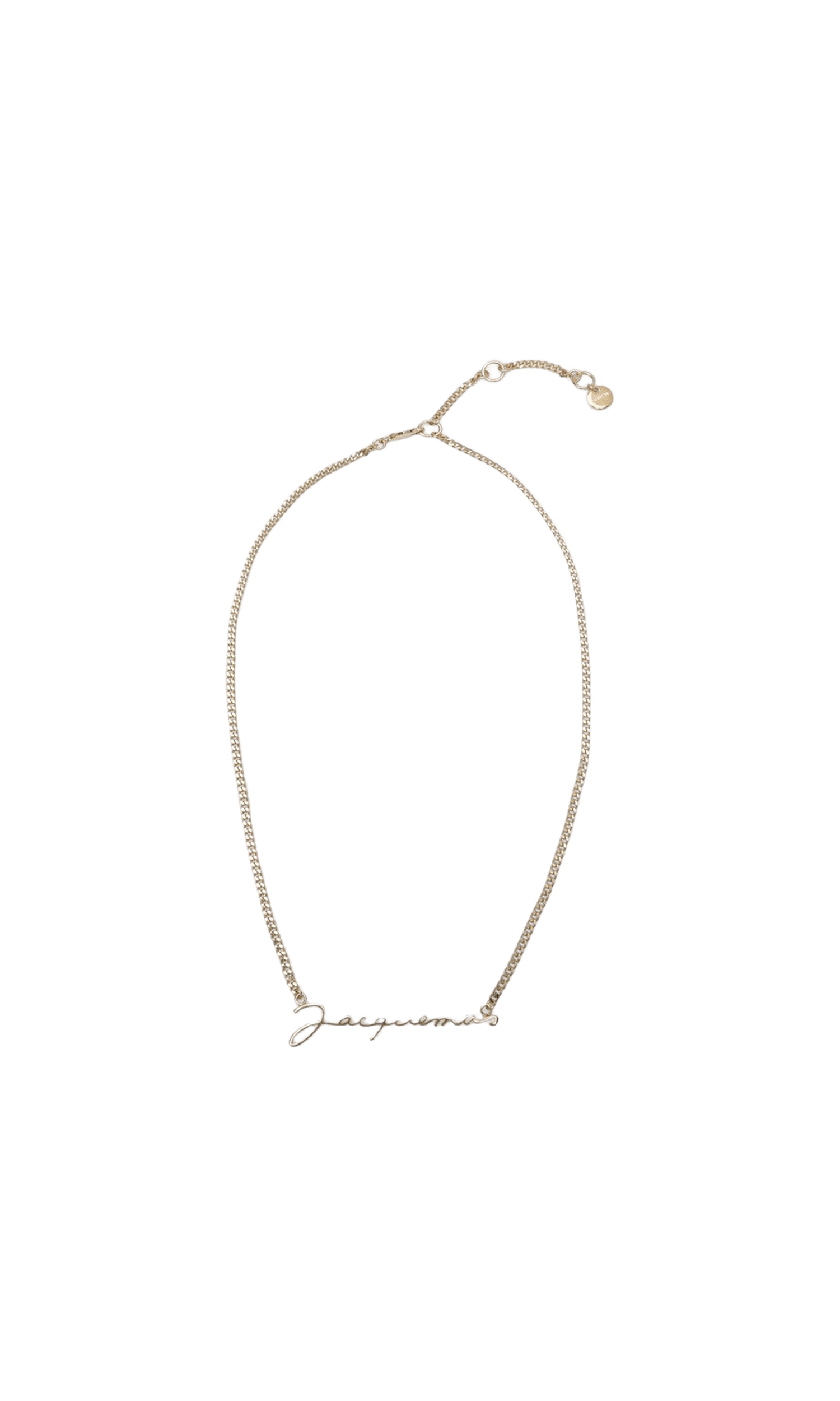 Jacquemus Gold The Necklace with Logo Glam Steals