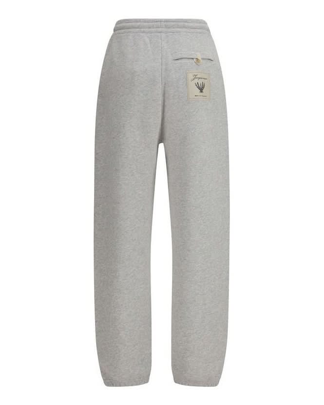 Jacquemus Gray Cotton Casual Pant 