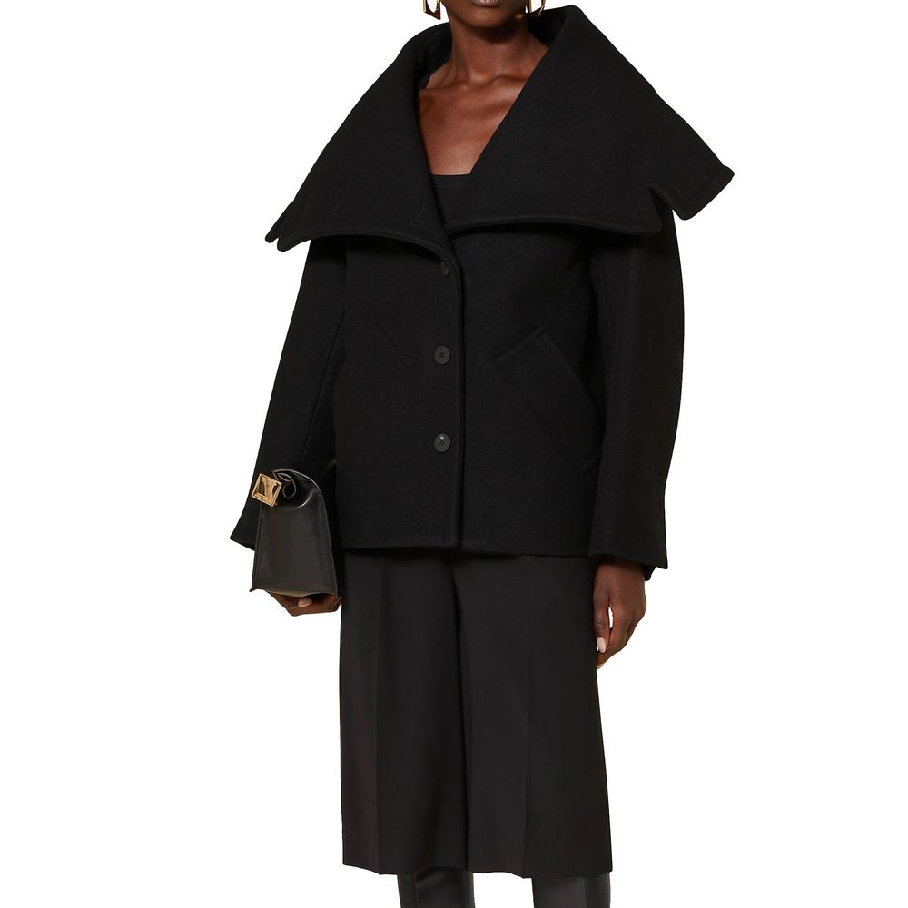 Jacquemus Le Caban Caruso Draped Collar Jacket Glam Steals