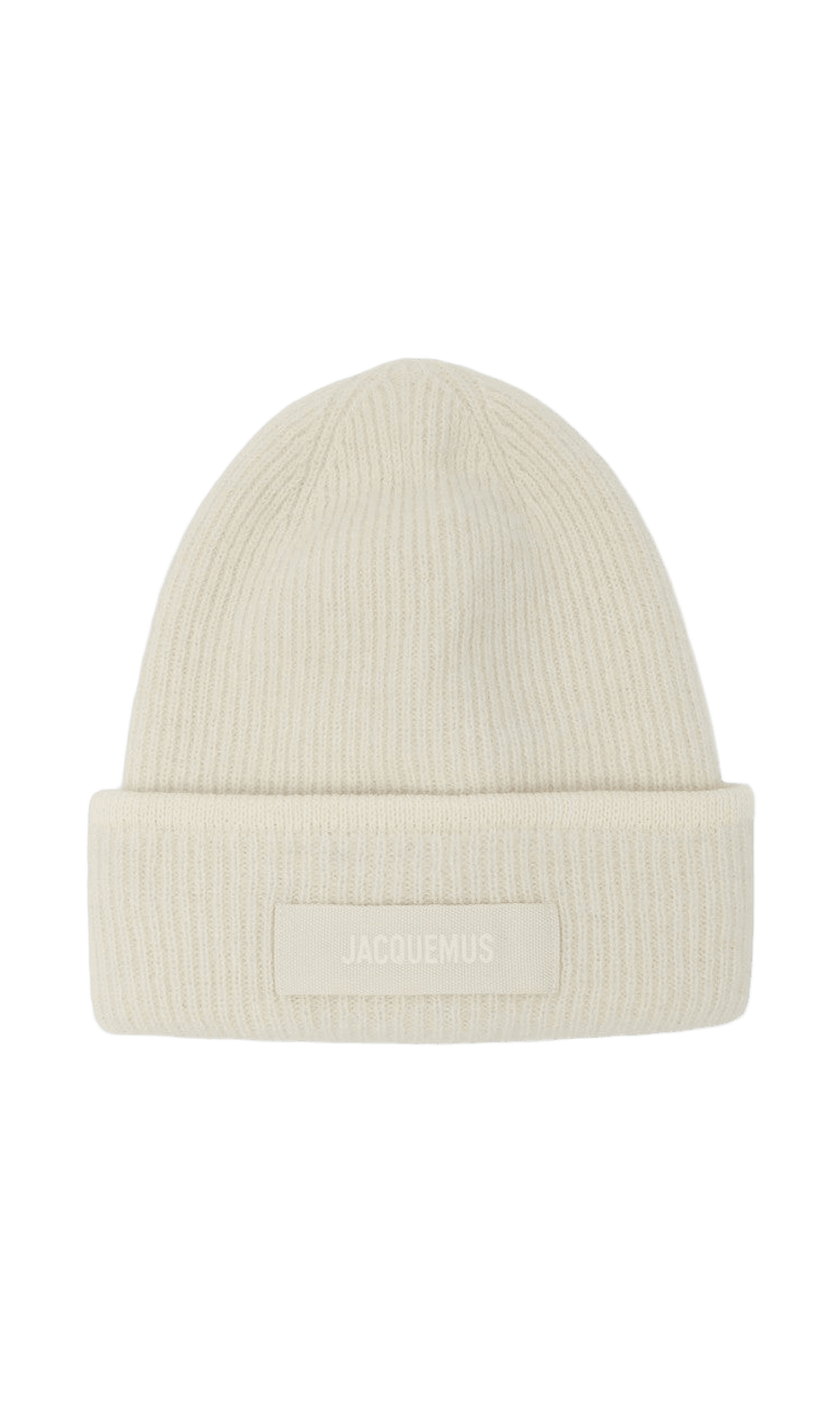 Jacquemus Off White Wool Ribbed Hat Glam Steals