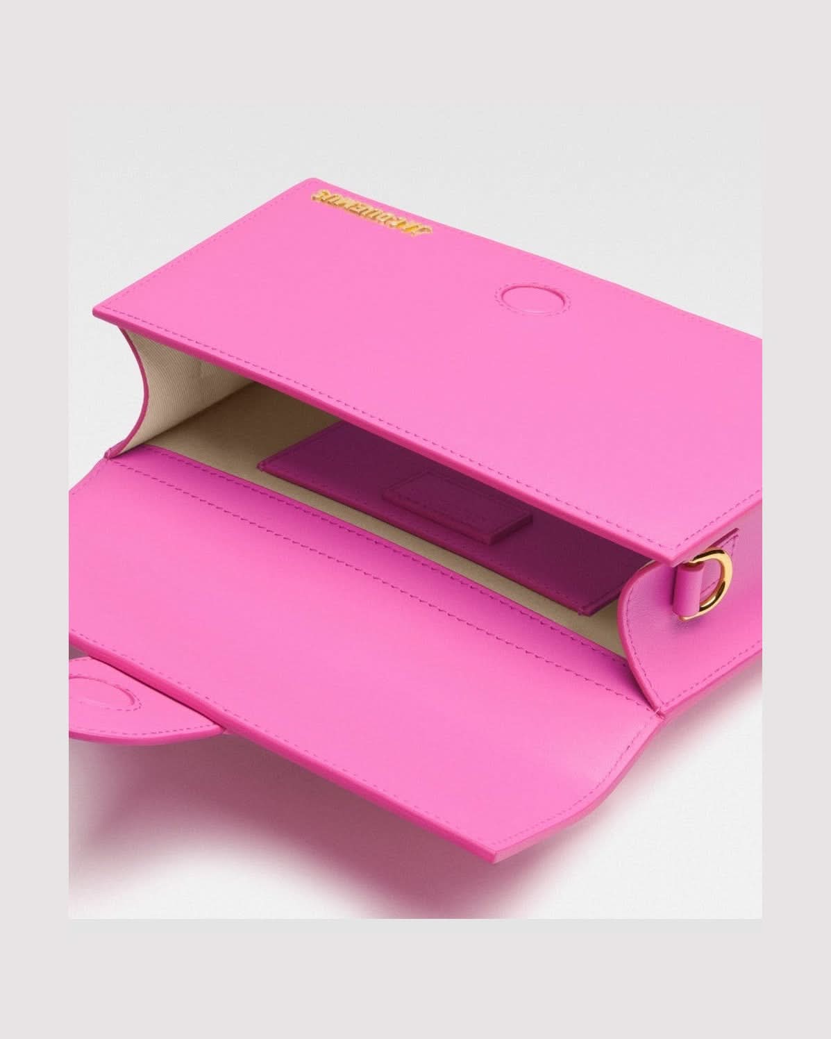 Jacquemus Pink Leather Neon Le Grand Bambino Handbag Glam Steals