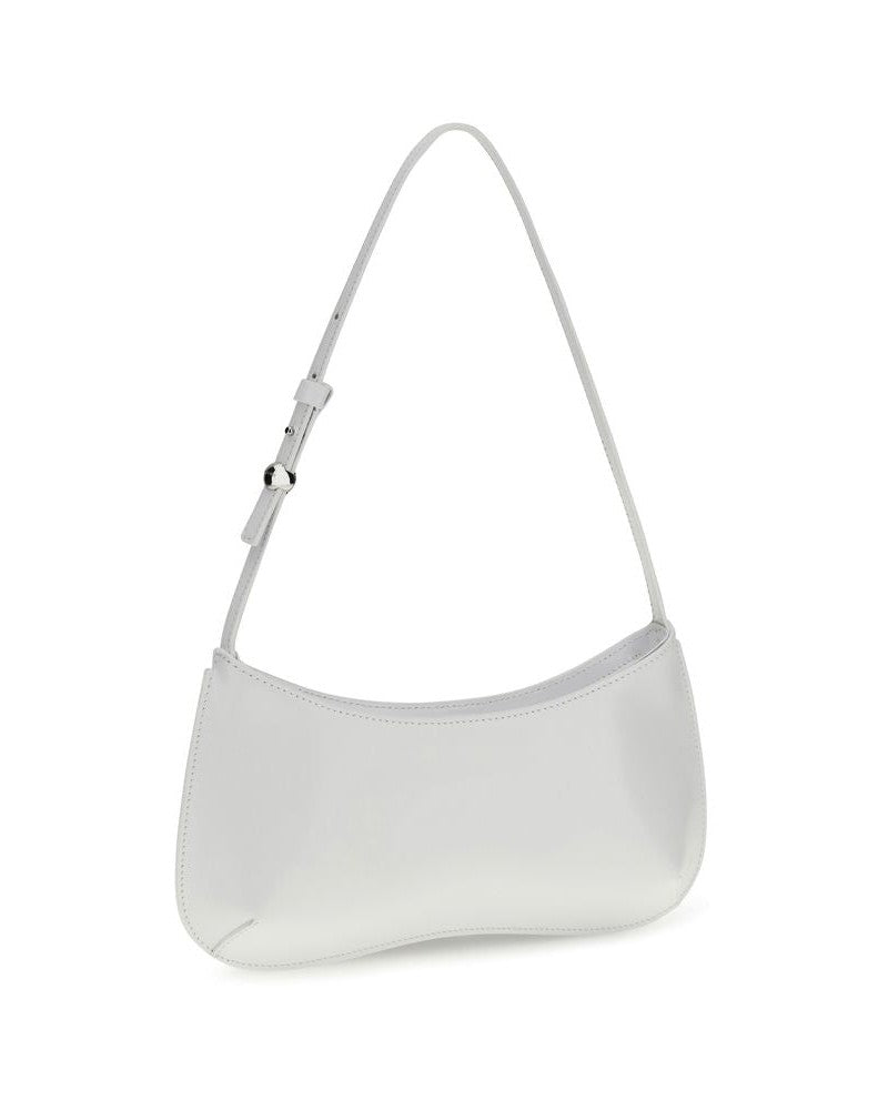 Jacquemus White Calf Leather Bos Taurus Shoulder Bag Glam Steals