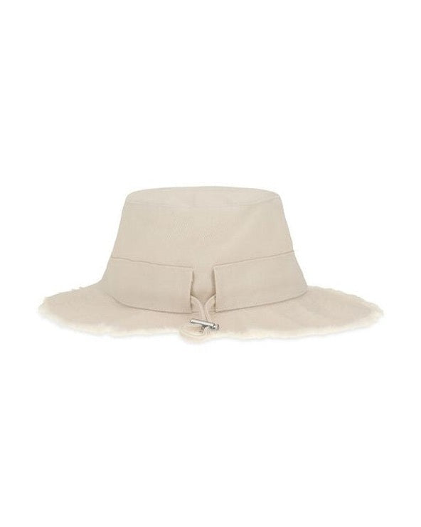 Jacquemus White Cotton Bucket Hat 