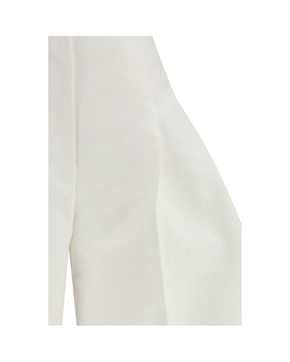 Jacquemus White Cotton Cropped Pant 