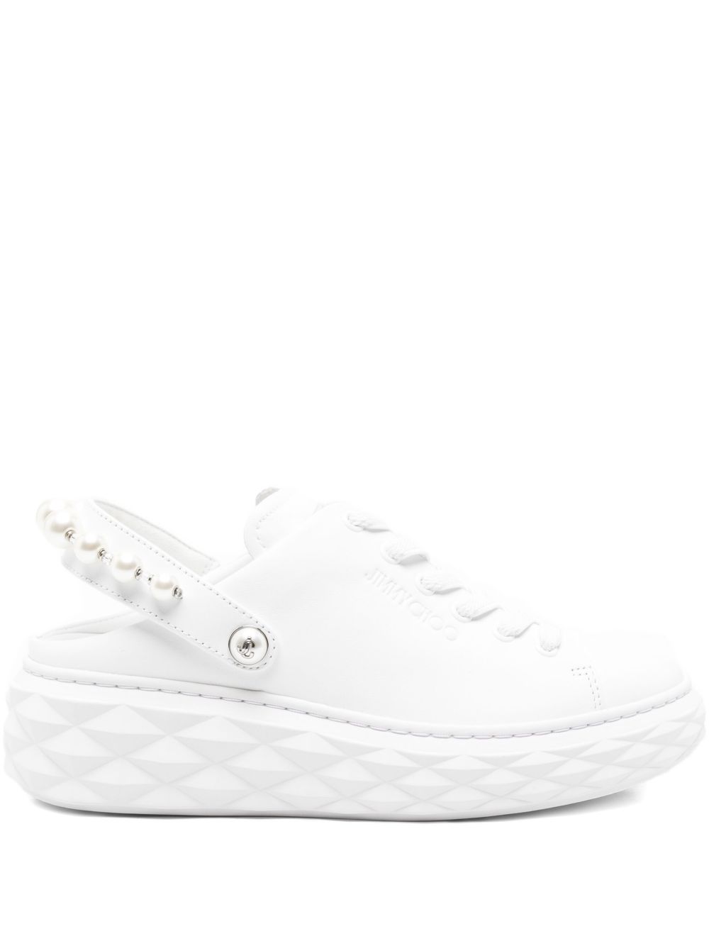 Jimmy Choo 50mm Pearl Slingback Platform Sneakers Glam Steals