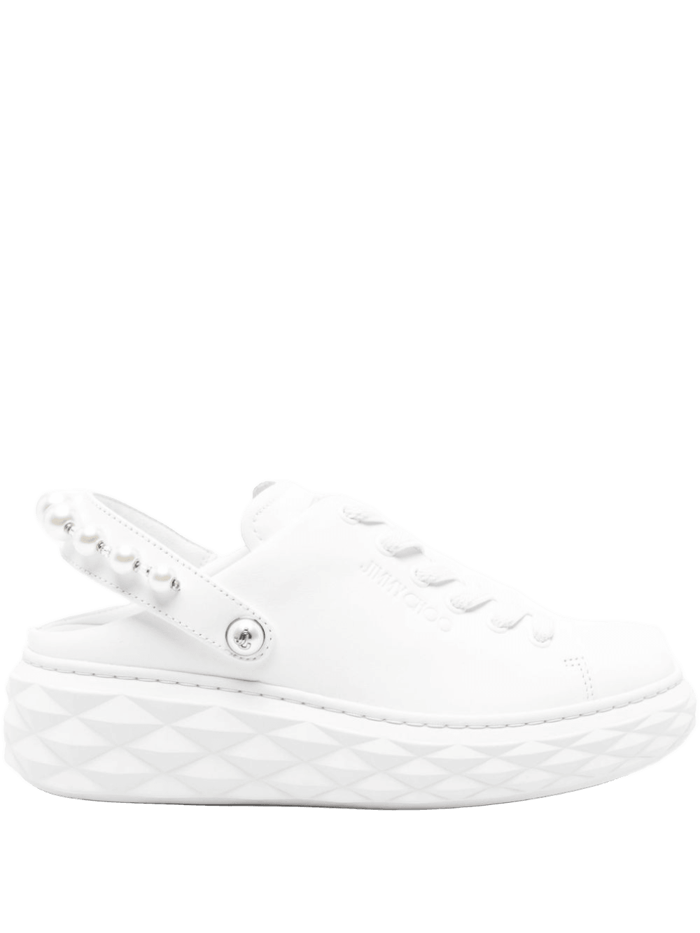 Jimmy Choo 50mm Pearl Slingback Platform Sneakers Glam Steals