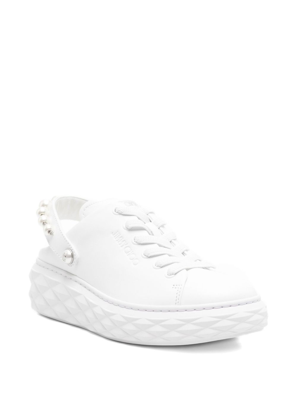 Jimmy Choo 50mm Pearl Slingback Platform Sneakers Glam Steals