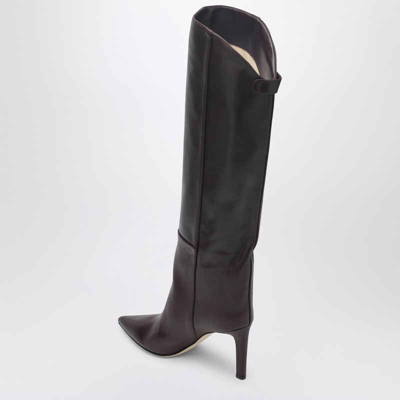 Jimmy Choo Alizze Knee Boot 85 Color Merlot Glam Steals