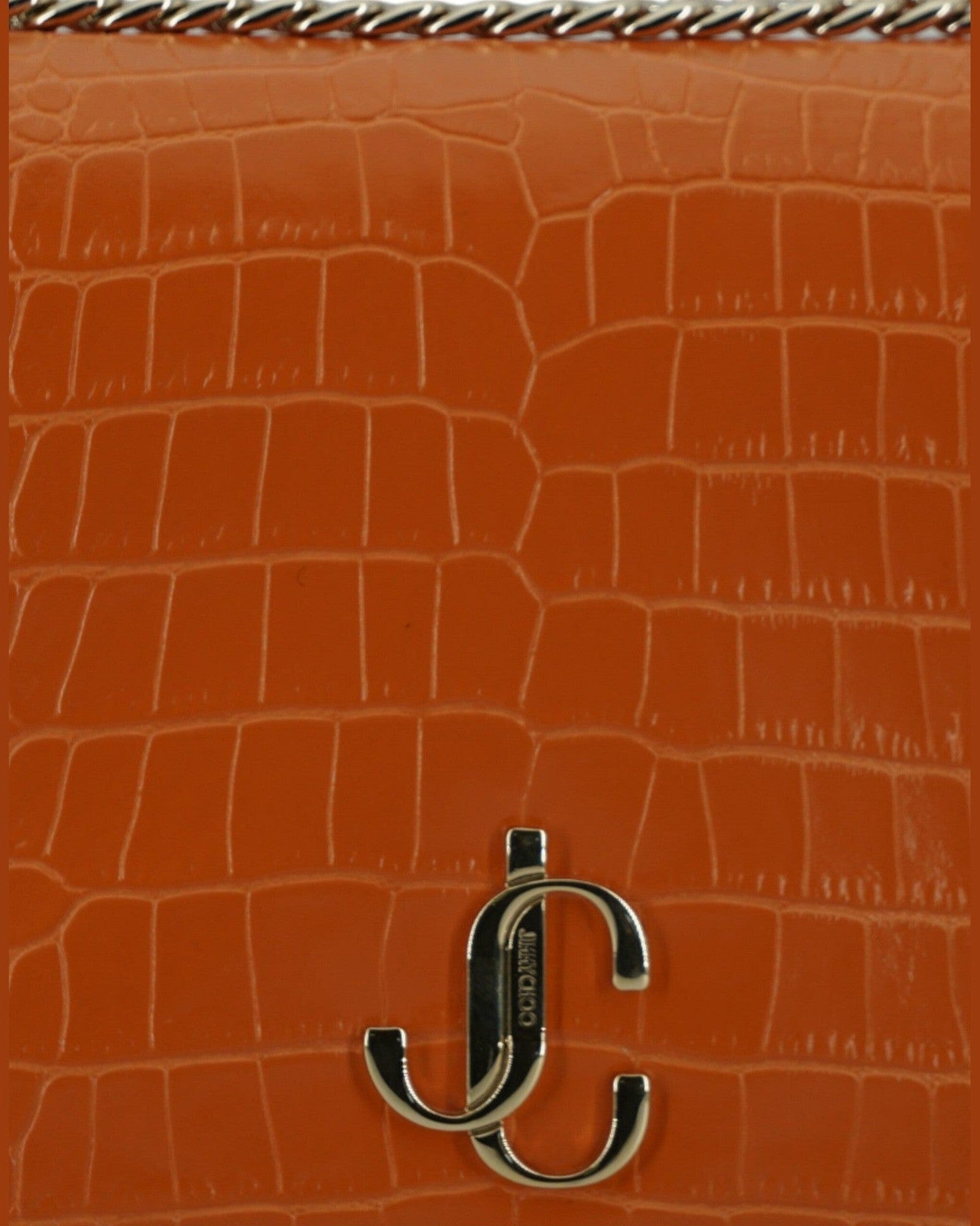 Jimmy Choo Amber Leather Shoulder Orange Bag Glam Steals