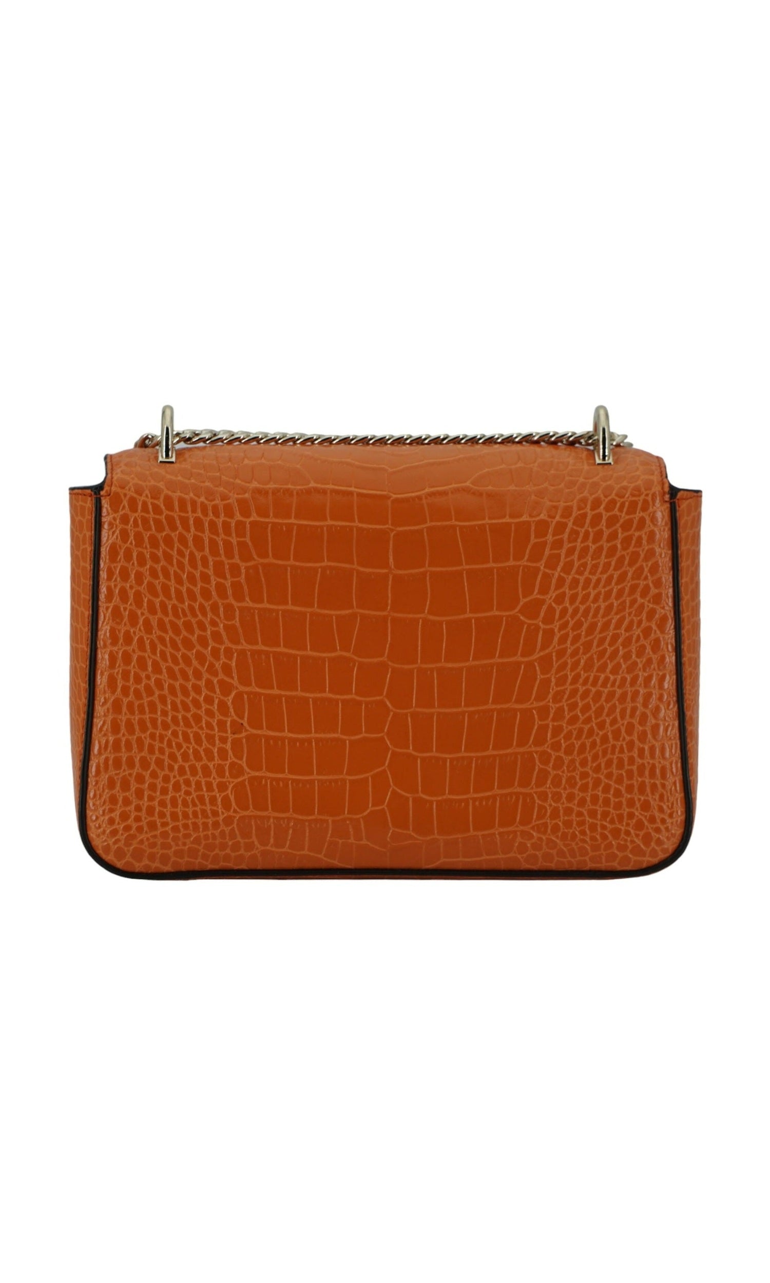 Jimmy Choo Amber Leather Shoulder Orange Bag Glam Steals