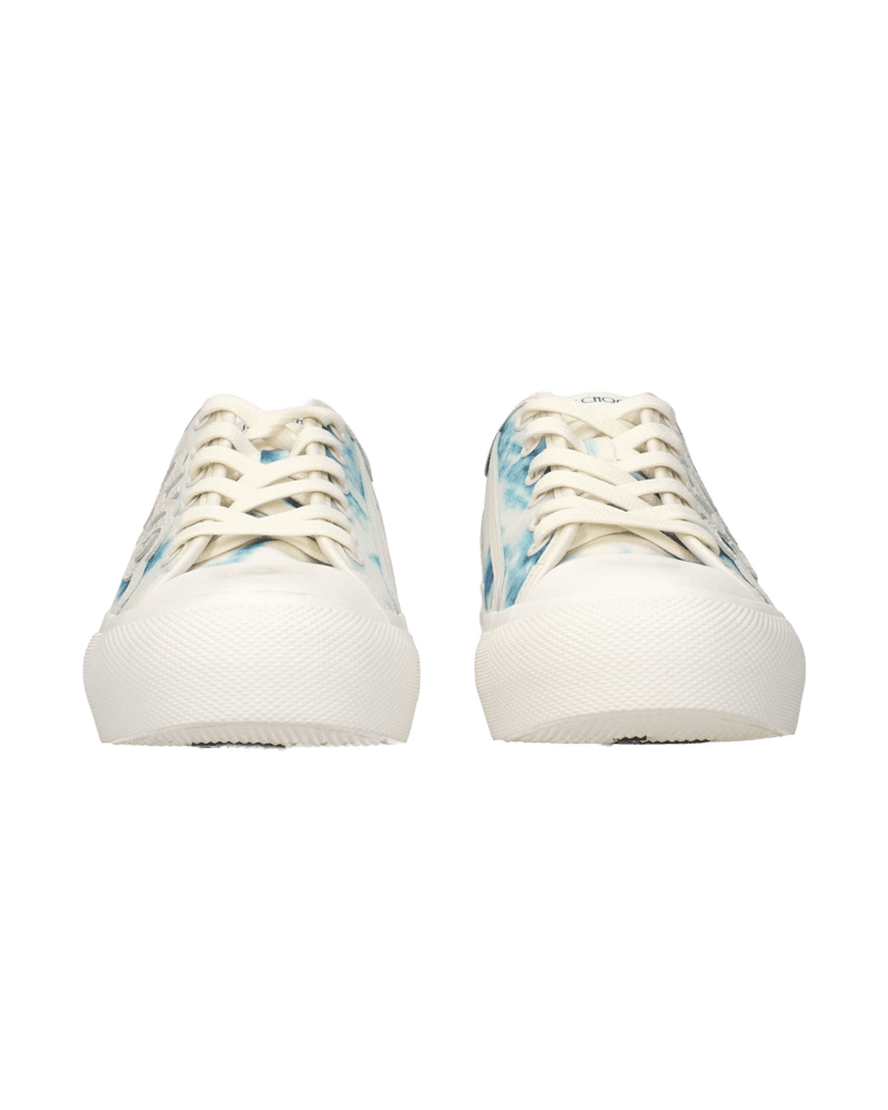 Jimmy Choo Beige Fabric Low Top Glam Steals