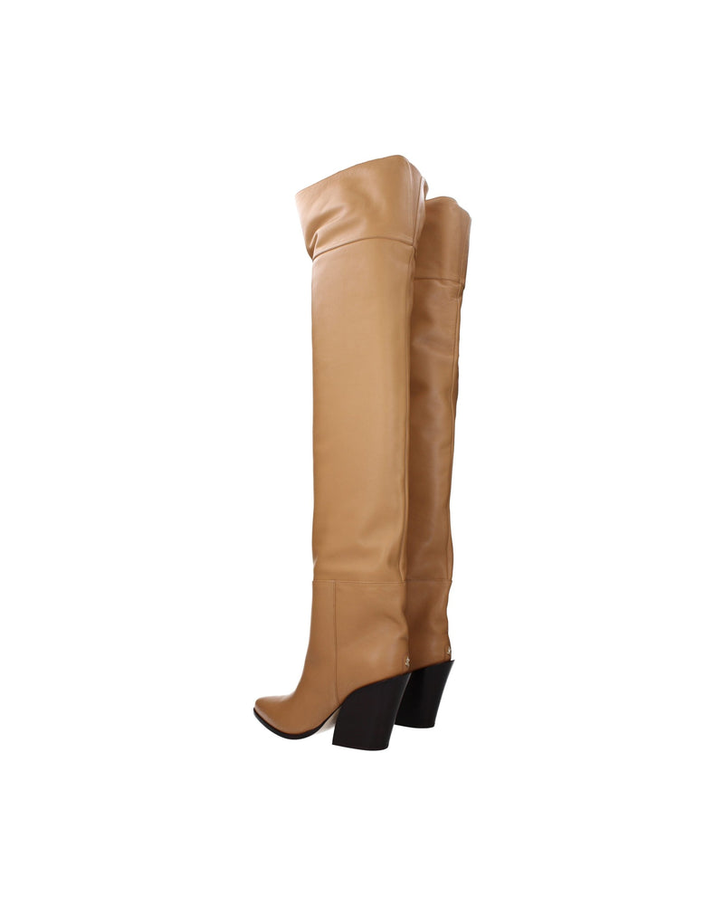 Jimmy Choo Beige Leather Ankle Boots Glam Steals