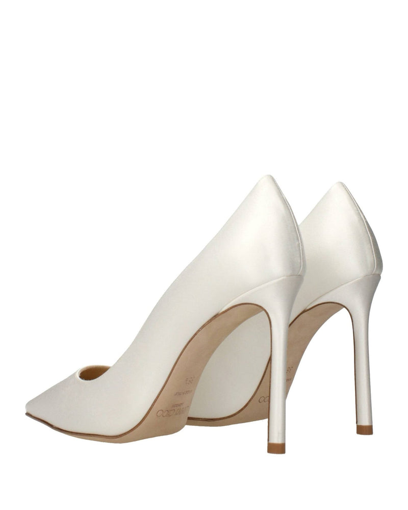 Jimmy Choo Beige Satin Platform Pumps Glam Steals
