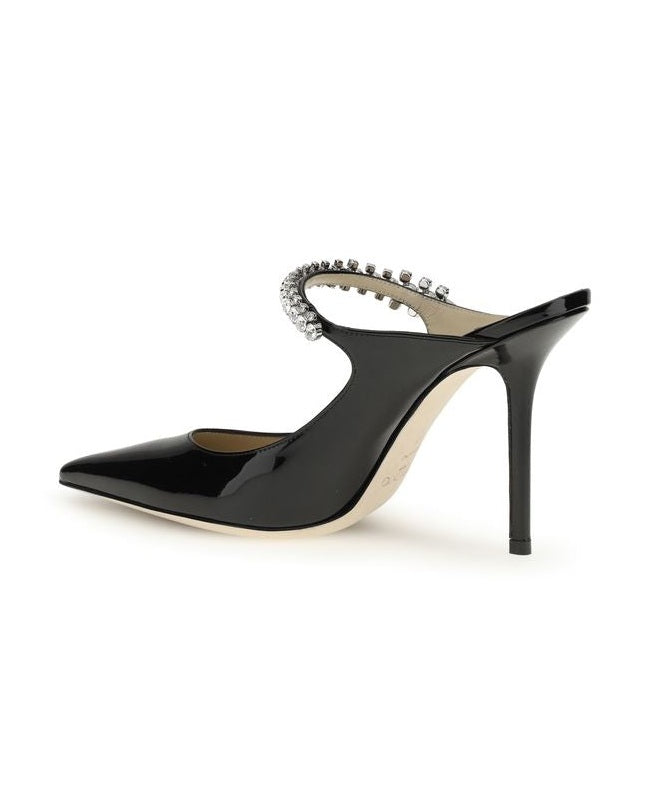 Jimmy Choo Black Calf Leather Bos Taurus High Heel Pumps Glam Steals