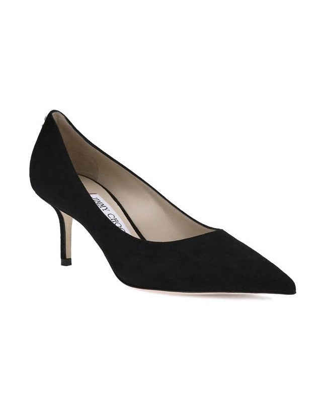 Jimmy Choo Black Goatskin Mid Heel Pumps Glam Steals