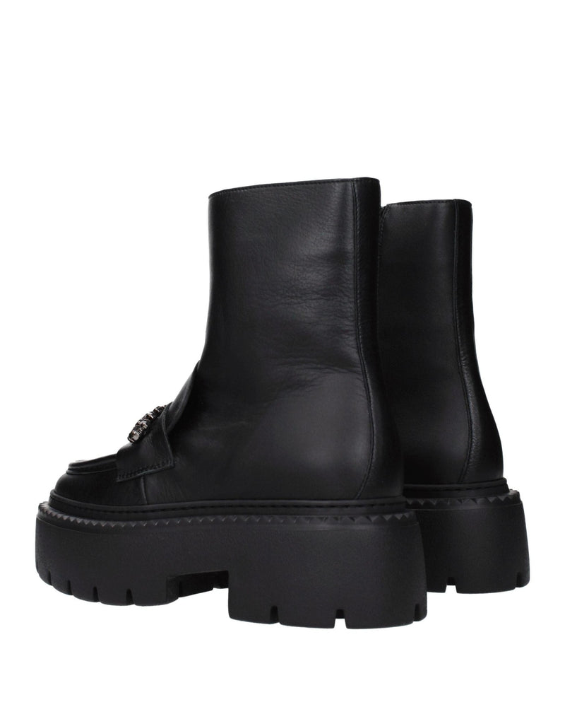 Jimmy Choo Black Leather Ankle Boots Glam Steals