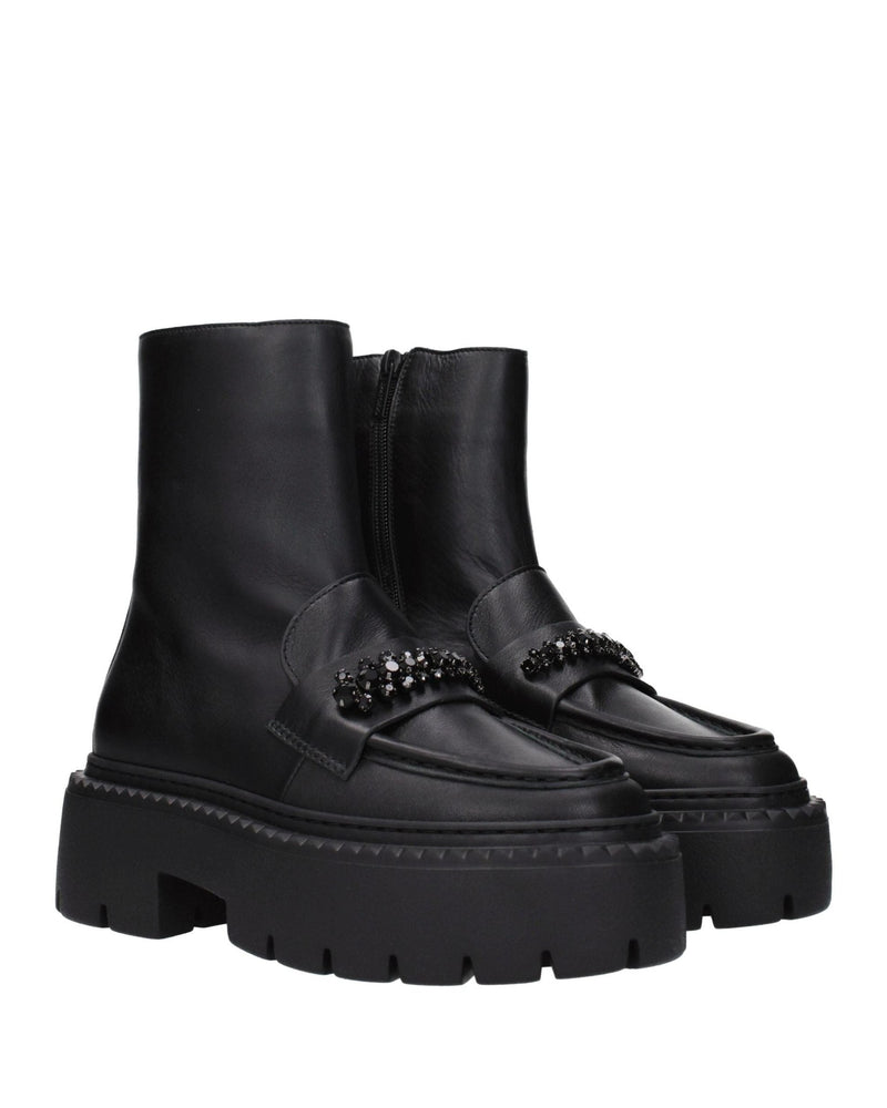 Jimmy Choo Black Leather Ankle Boots Glam Steals