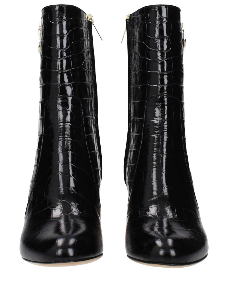 Jimmy Choo Black Leather Ankle Boots Glam Steals