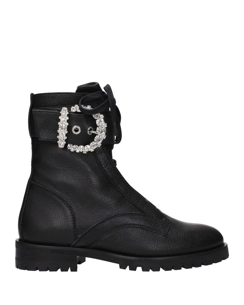 Jimmy Choo Black Leather Ankle Boots Glam Steals