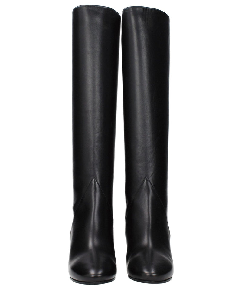 Jimmy Choo Black Leather Boots Glam Steals