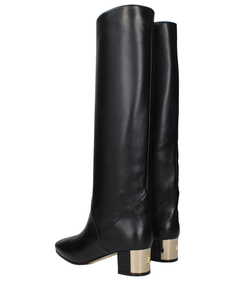 Jimmy Choo Black Leather Boots Glam Steals