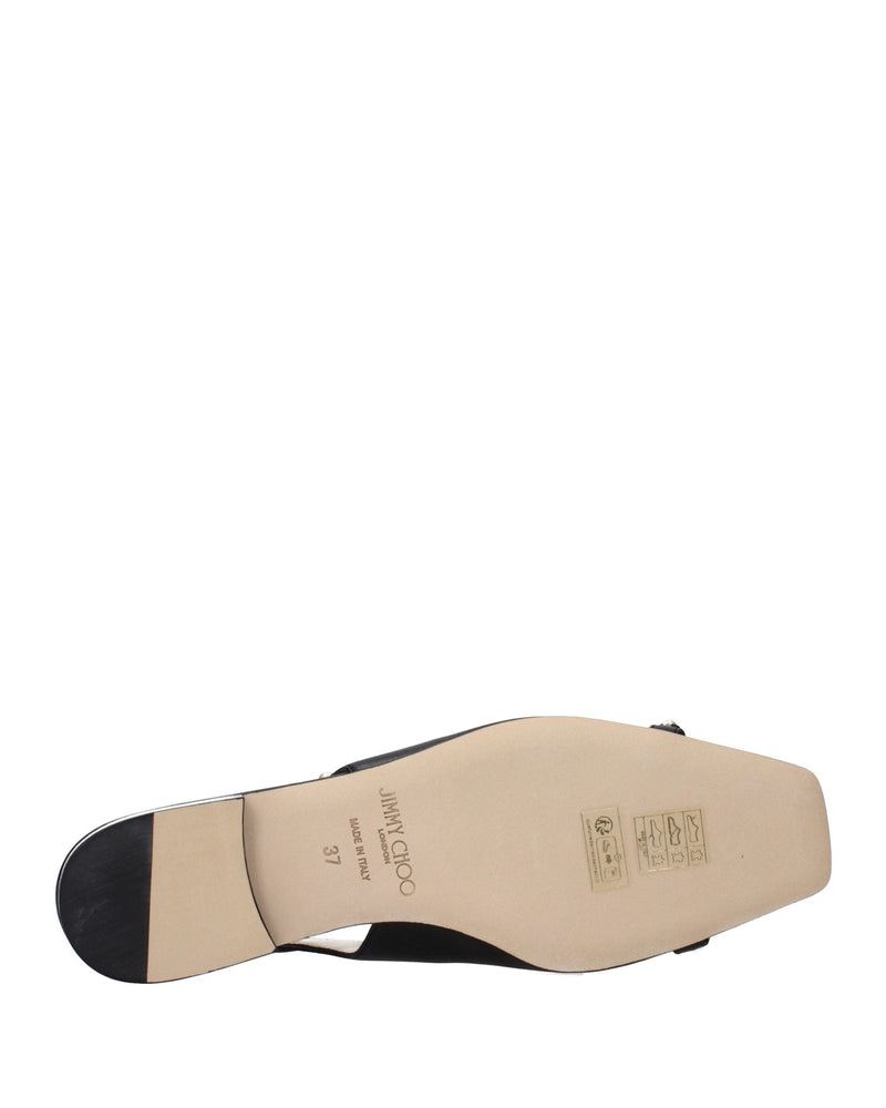 Jimmy Choo Black Leather Flats Glam Steals