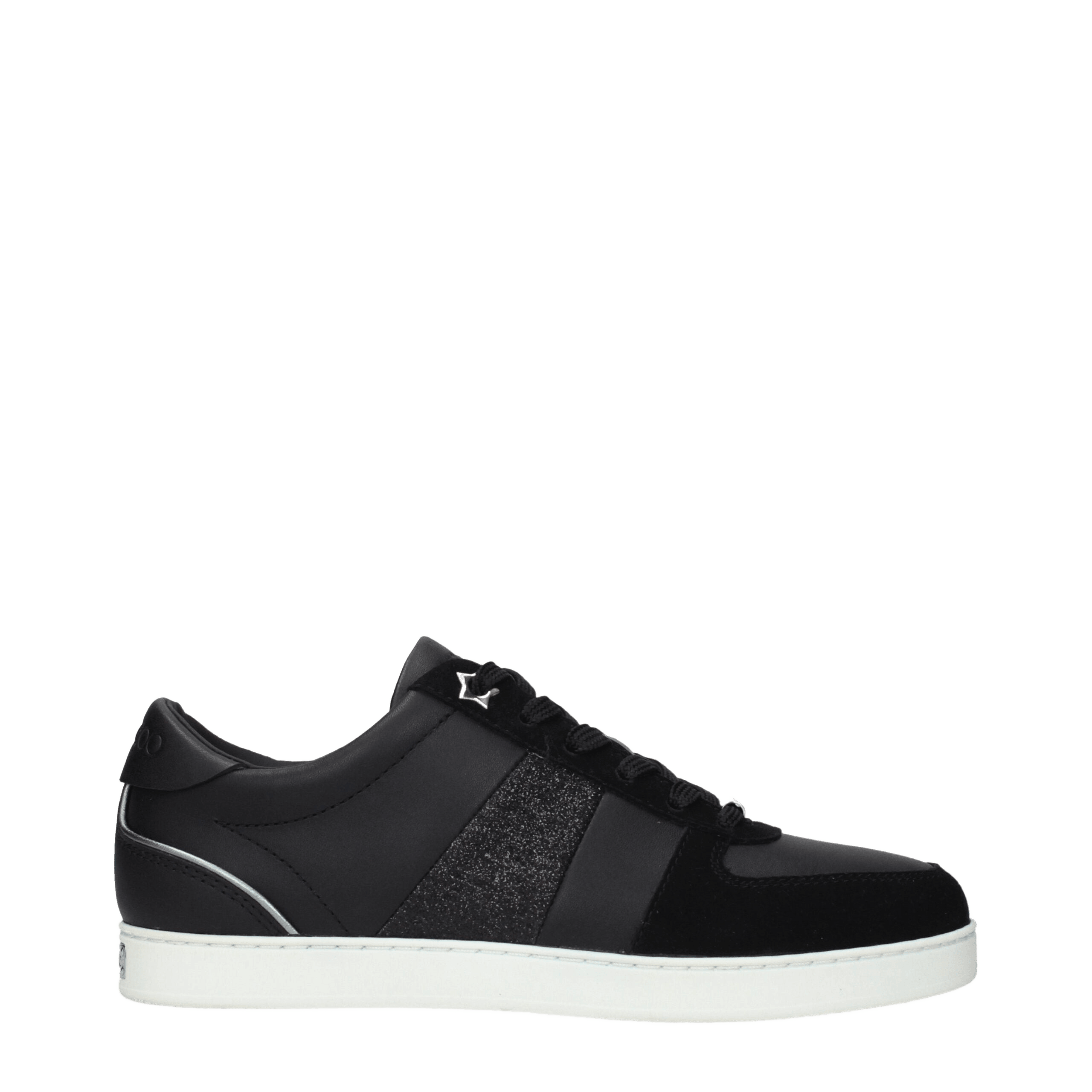Jimmy Choo Black Leather Low Top
