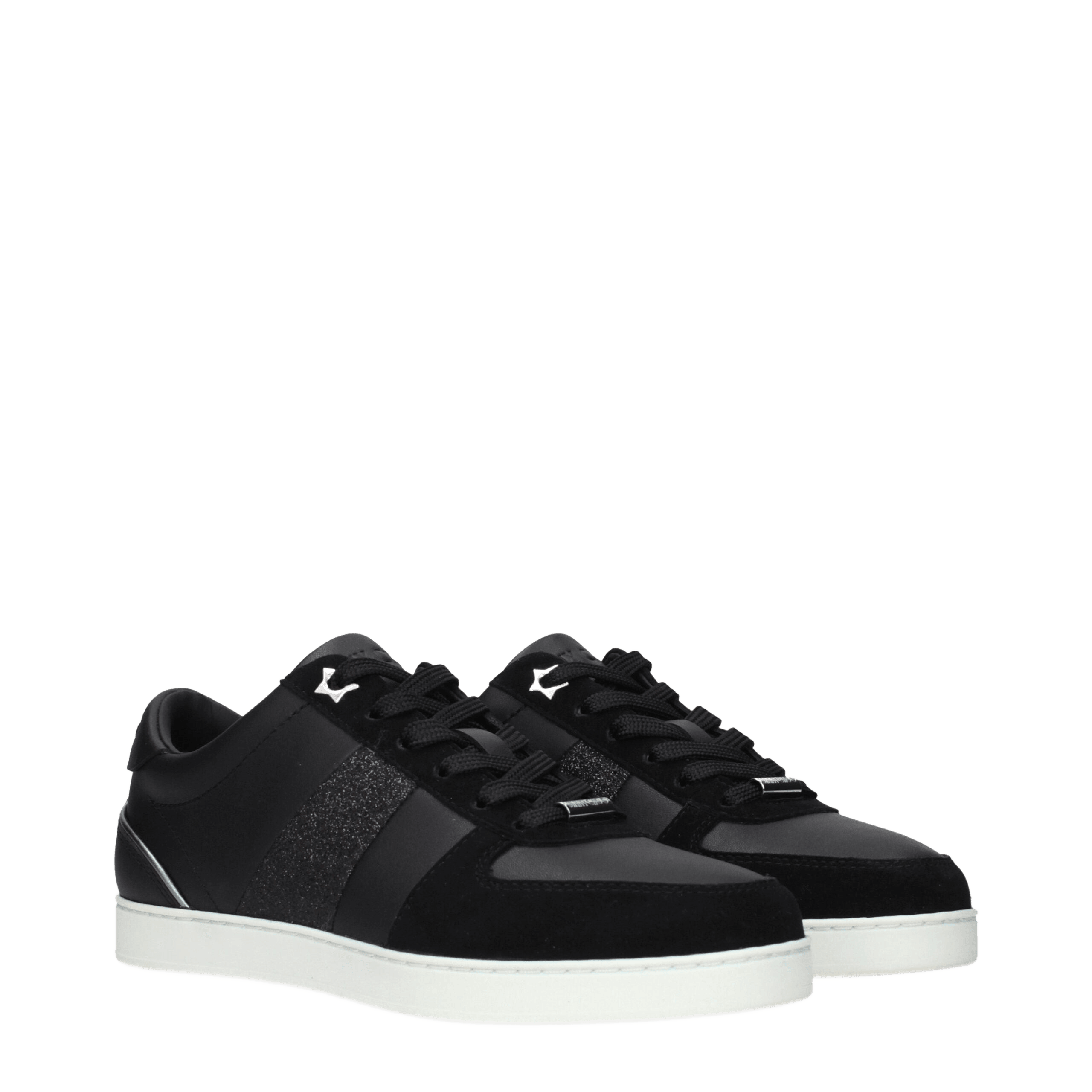 Jimmy Choo Black Leather Low Top