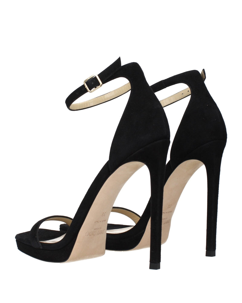 Jimmy Choo Black Leather Stiletto Heel Glam Steals