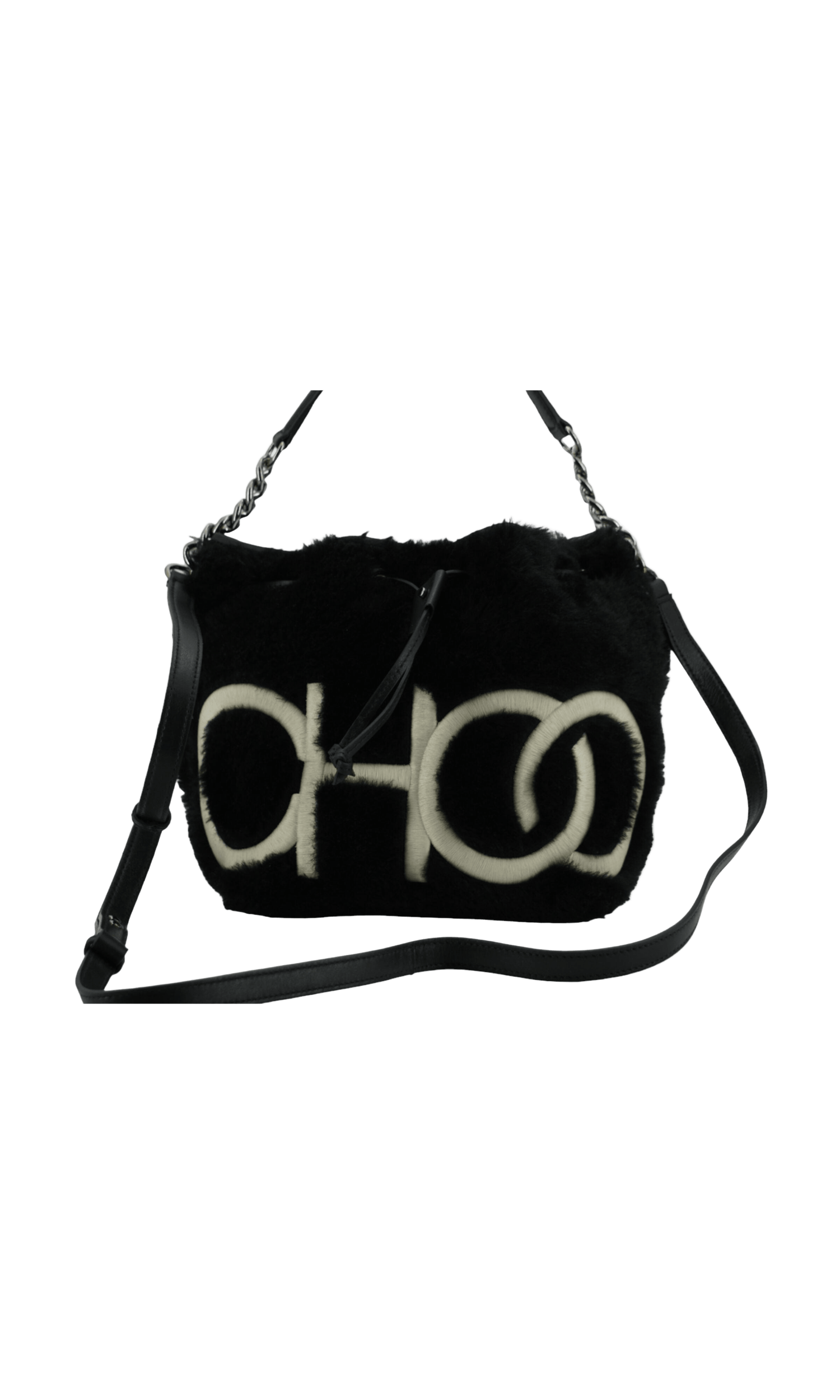 Jimmy Choo Black Leather Top Handle And Shoulder Bag Glam Steals