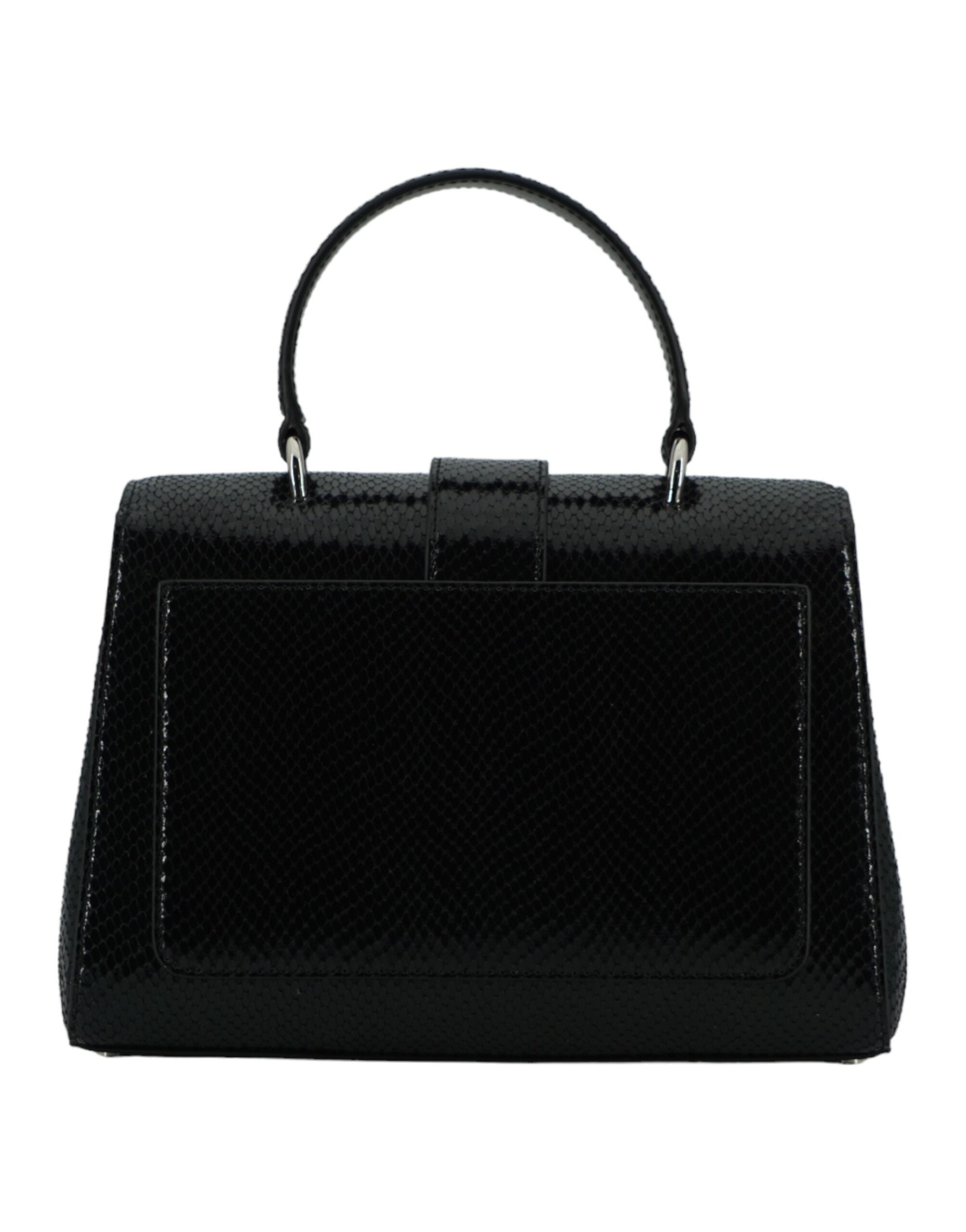 Jimmy Choo Black Leather Top Handle Shoulder Bag Glam Steals