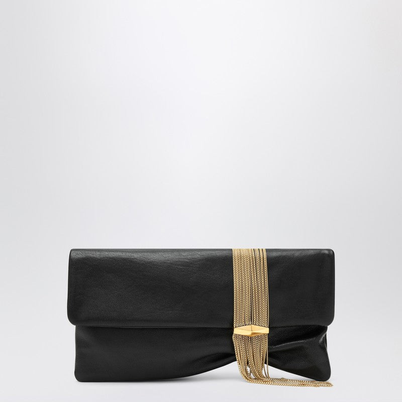 Jimmy Choo Black Leather Zandra Bag with Gold Pendant Glam Steals