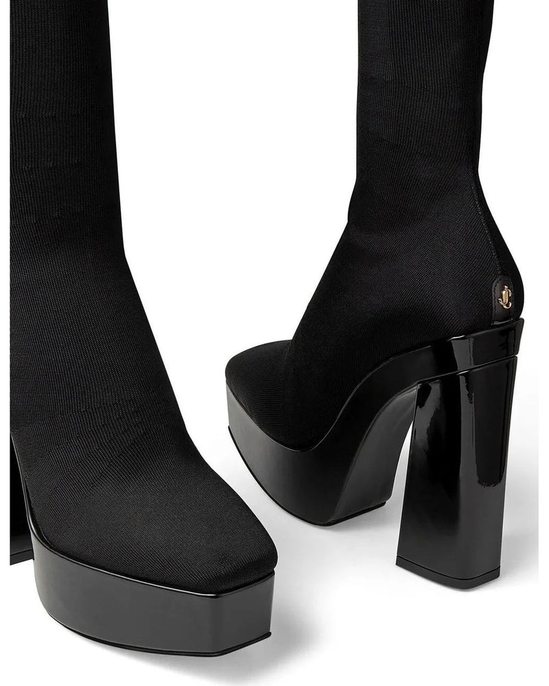 Jimmy Choo Black Over The Knee Boots Glam Steals