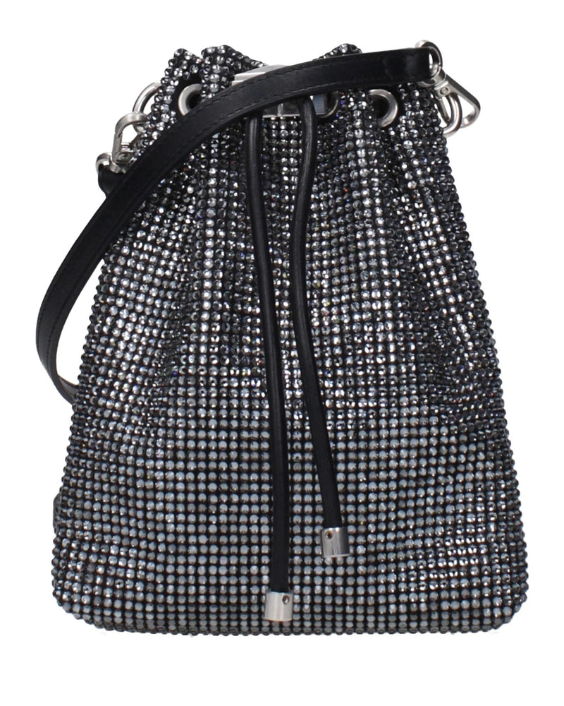 Jimmy Choo Black Satin Crossbody Bag Glam Steals