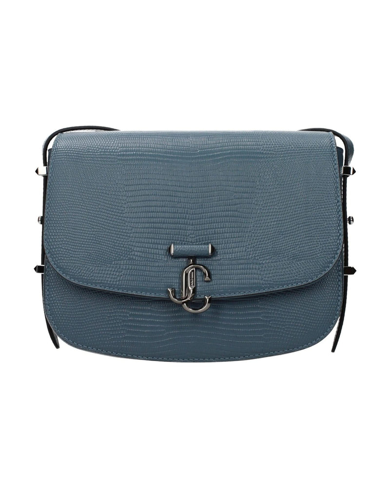 Jimmy Choo Blue Leather Crossbody Bag Glam Steals