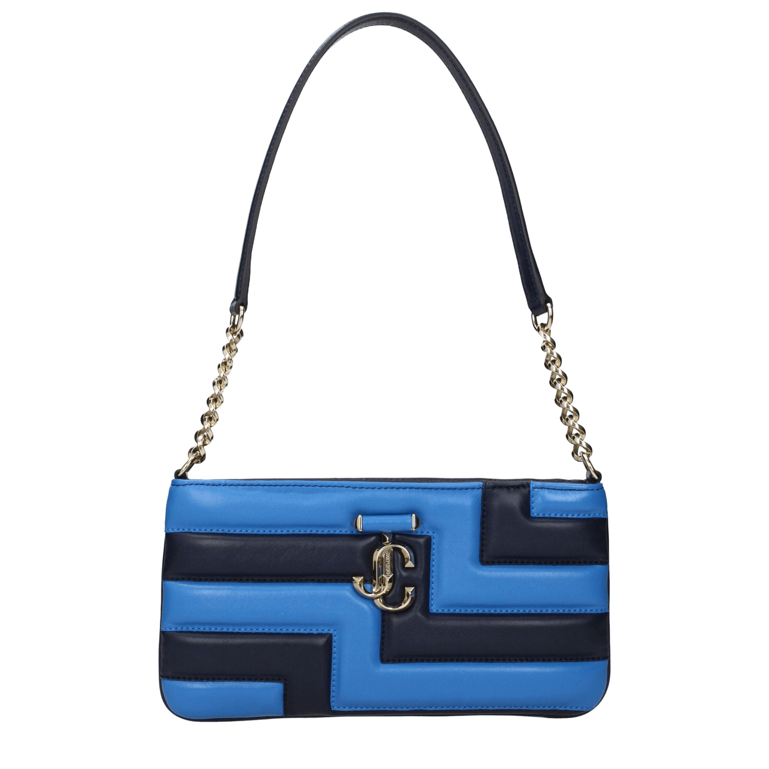 Jimmy Choo Blue Leather Shoulder Bags Glam Steals