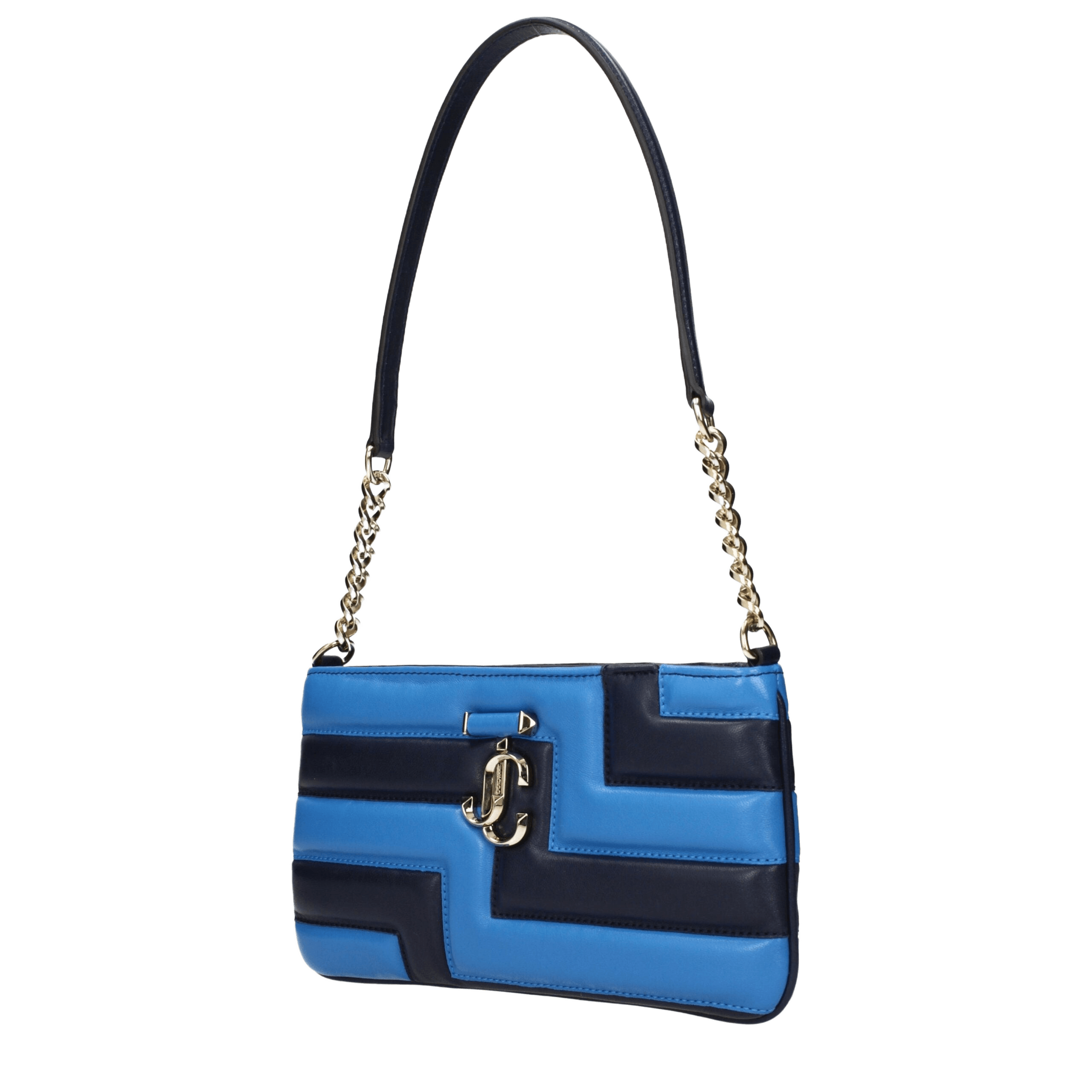 Jimmy Choo Blue Leather Shoulder Bags Glam Steals