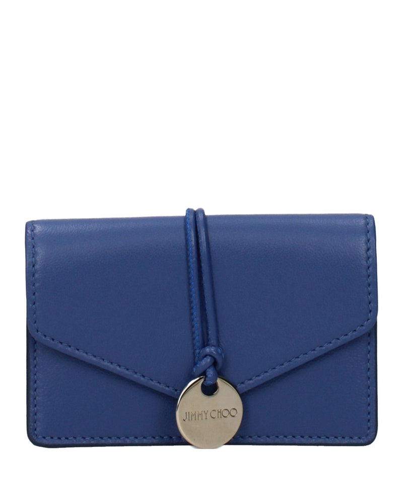Jimmy Choo Blue Leather Wallet Glam Steals