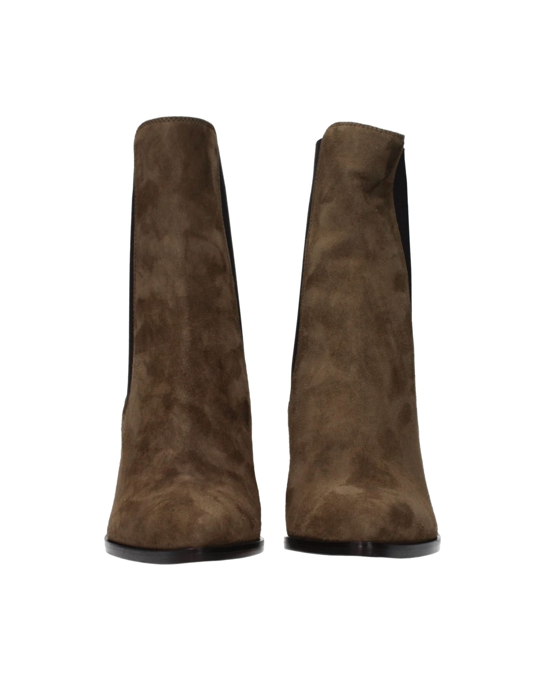 Jimmy Choo Brown Leather Ankle Boots 