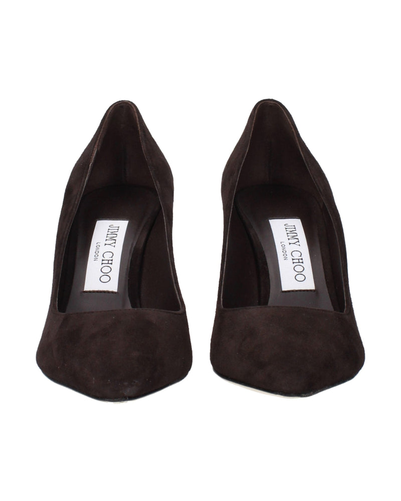 Jimmy Choo Brown Leather High Heel Pumps Glam Steals