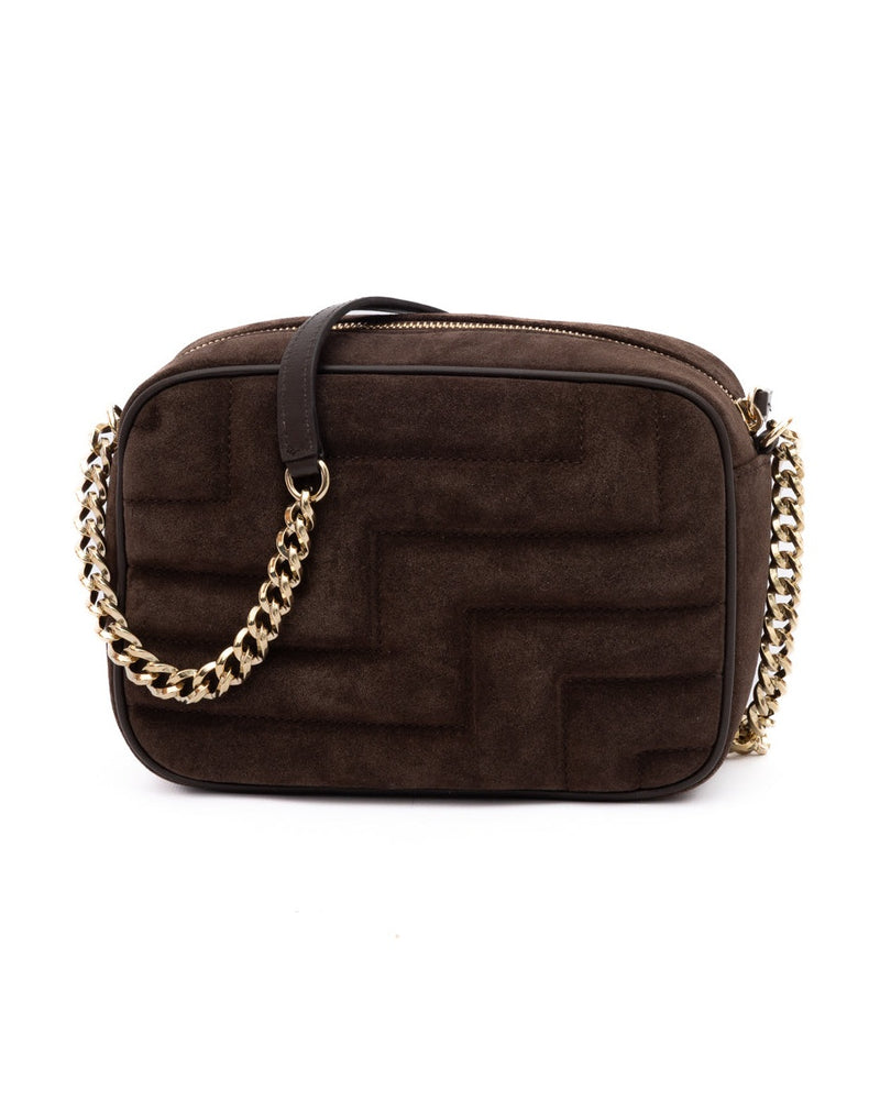 Jimmy Choo Brown Suede Avenue Camera Crossbody Bag Glam Steals