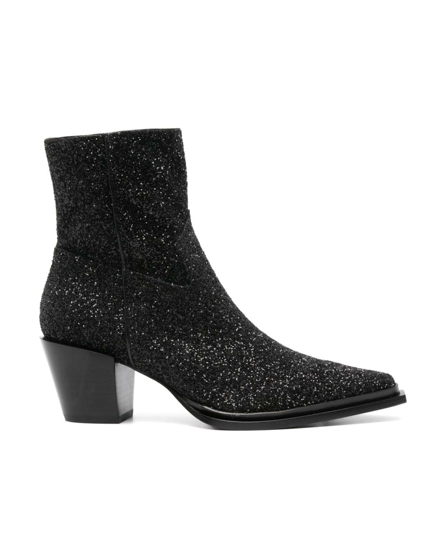 Jimmy Choo Cece Ab Glitter Ankle Boots 60mm Glam Steals