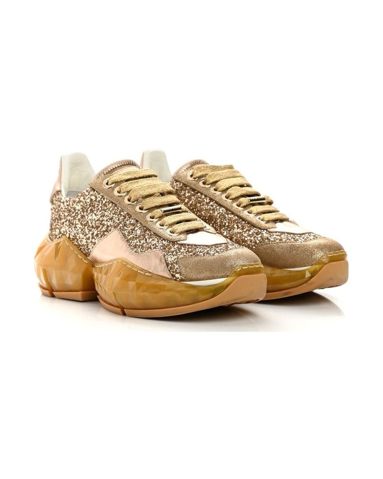Jimmy Choo Diamond Glittered Sneakers Glam Steals